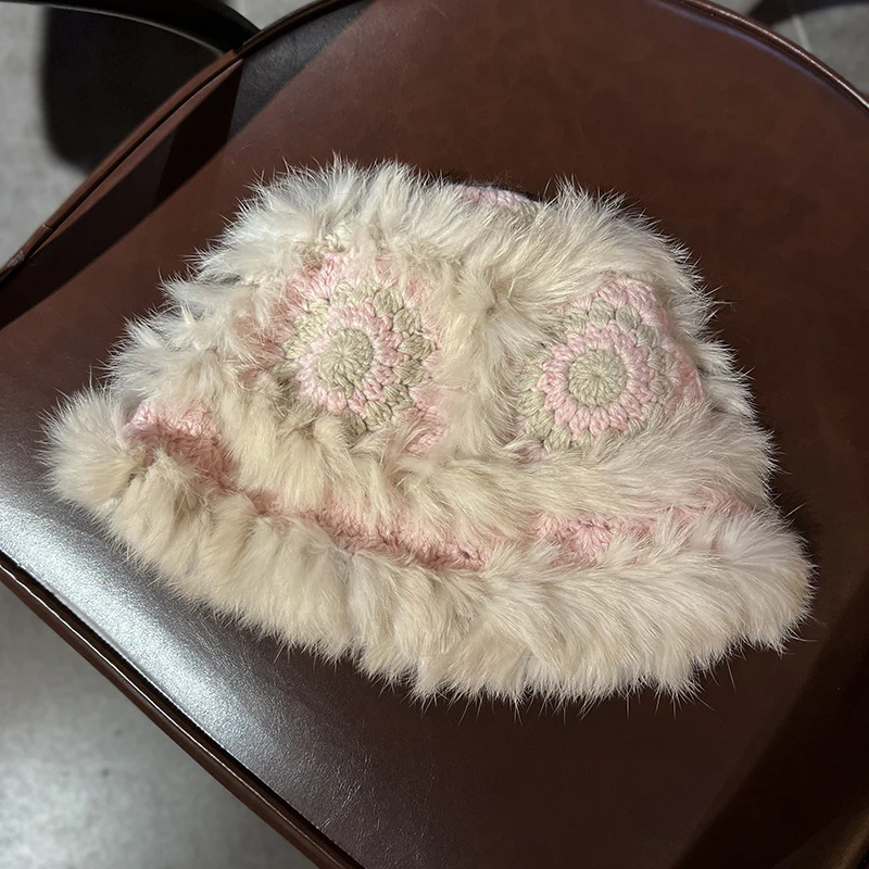 Cozy Handmade Crochet Flower Hat - Image 9