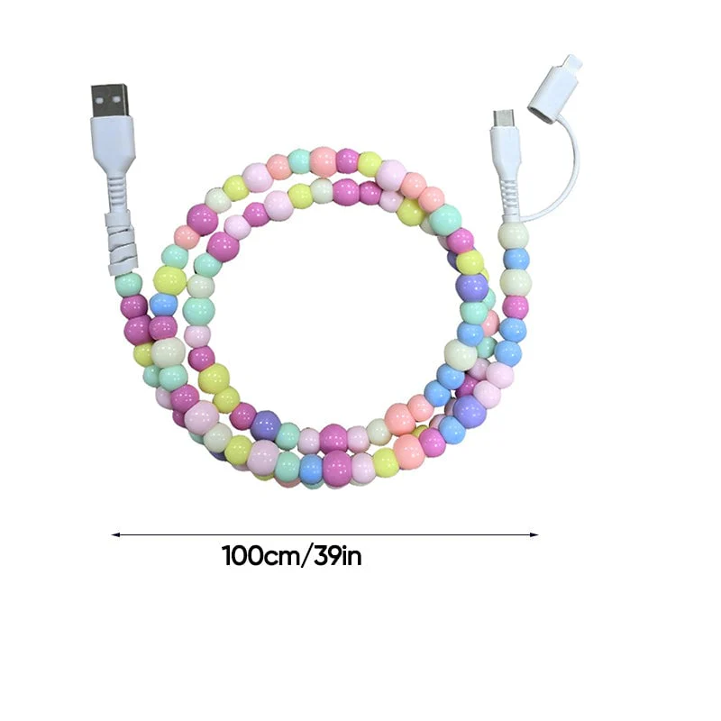 Creative Beaded 2-in-1 Data Cable - Image 11
