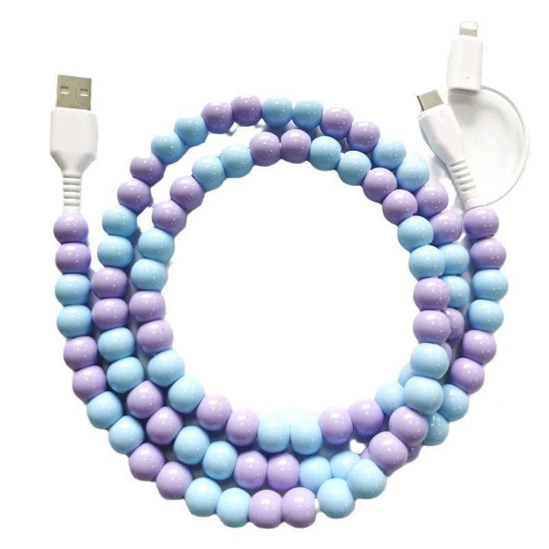 Creative Beaded 2-in-1 Data Cable - Image 14