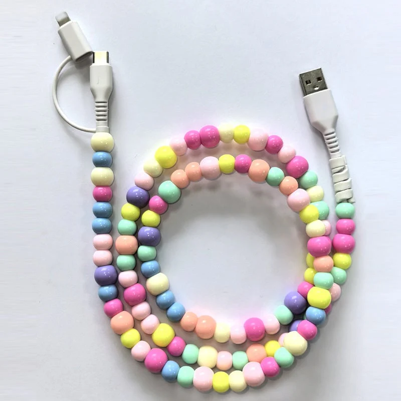 Creative Beaded 2-in-1 Data Cable - Image 6