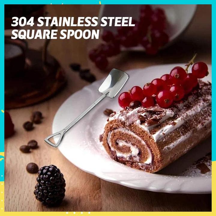 Creative Dessert Ice Cream 304 Stainless Steel Spade Spoon - Image 4