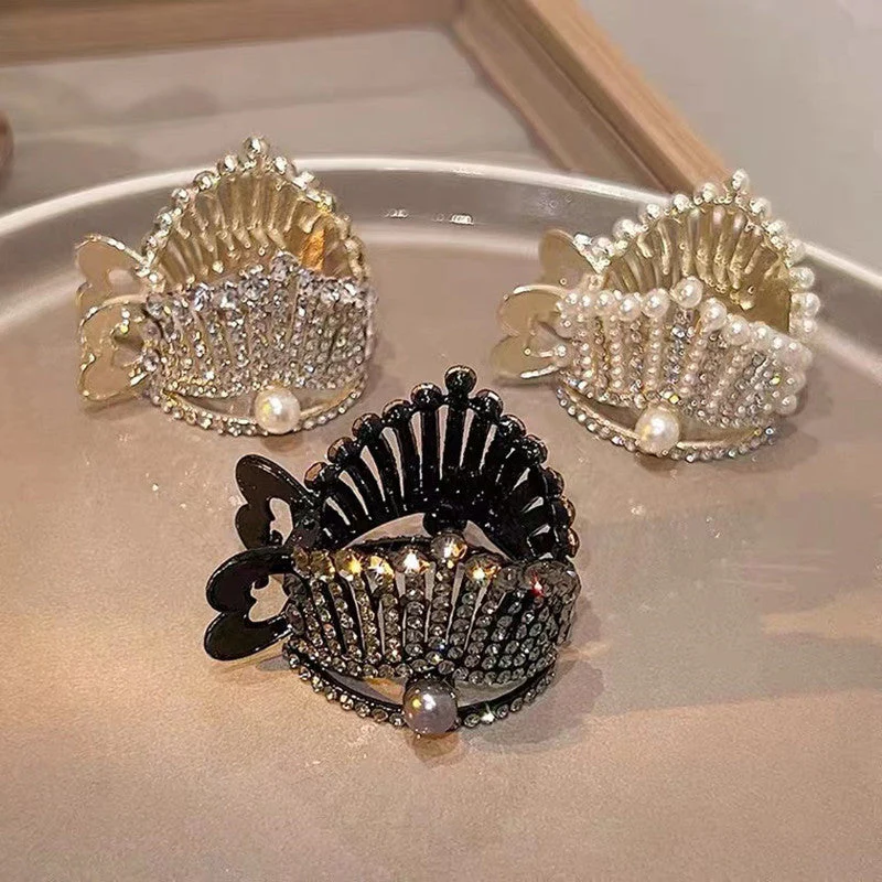 Crown Rhinestone Grab Clip - Image 4