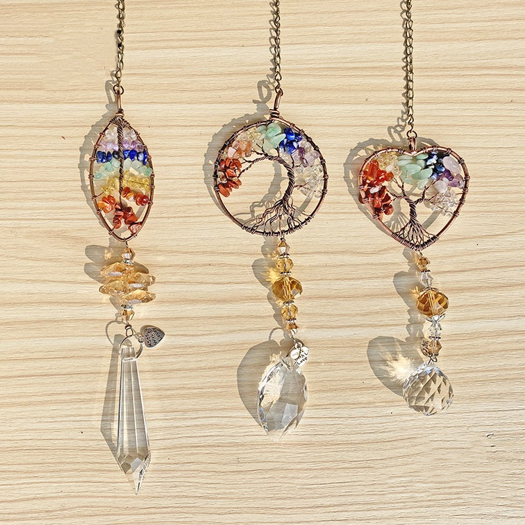 Crystal Wind Chime Tree Of Life Suncatcher - Image 6