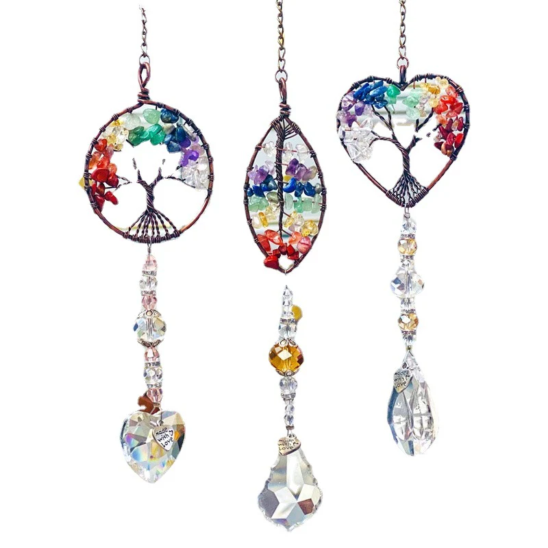 Crystal Wind Chime Tree Of Life Suncatcher - Image 9