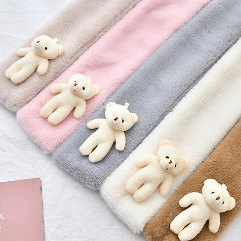Cute Bear Plush Bib For Adult And Child - Image 2