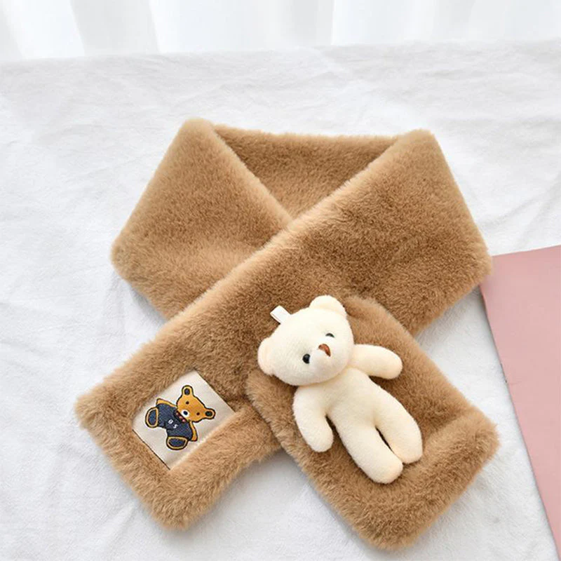 Cute Bear Plush Bib For Adult And Child - Image 5