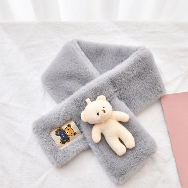 Cute Bear Plush Bib For Adult And Child - Image 6