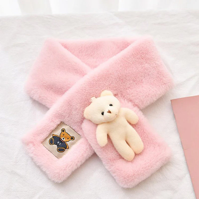 Cute Bear Plush Bib For Adult And Child - Image 7