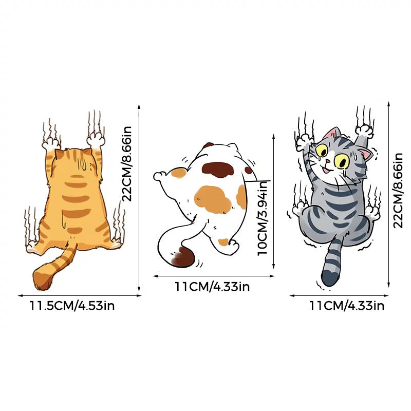 Cute Cat Cartoon Decal Car Stickers - Image 10