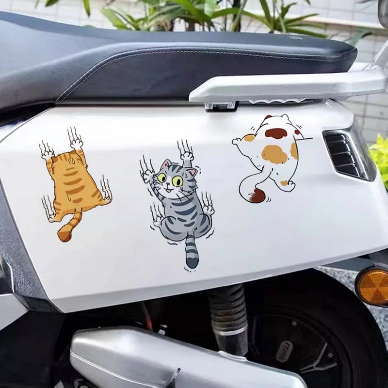 Cute Cat Cartoon Decal Car Stickers - Image 4