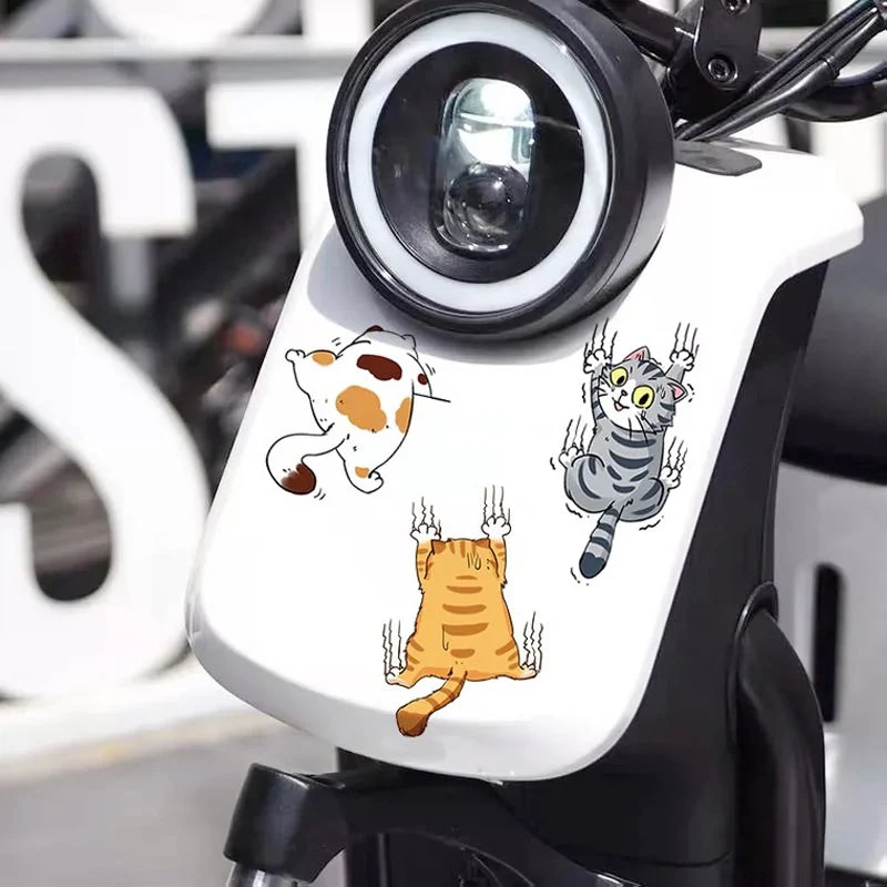 Cute Cat Cartoon Decal Car Stickers - Image 5