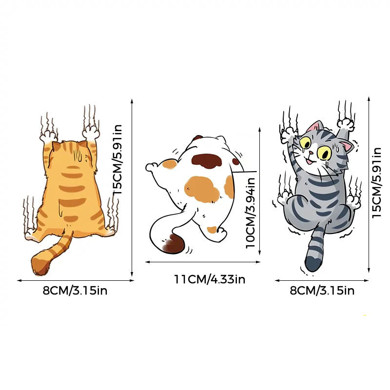 Cute Cat Cartoon Decal Car Stickers - Image 8