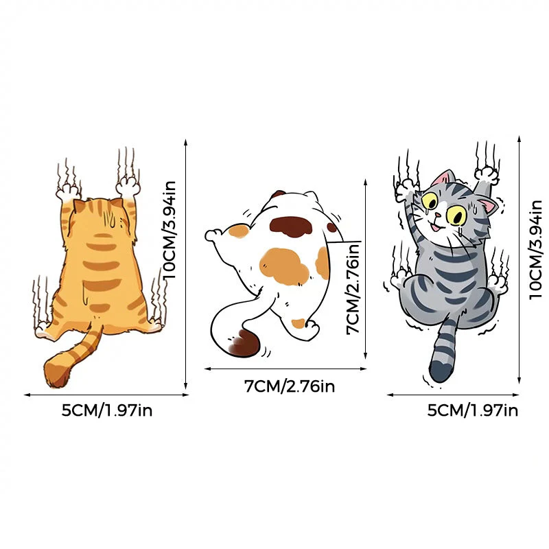 Cute Cat Cartoon Decal Car Stickers - Image 9