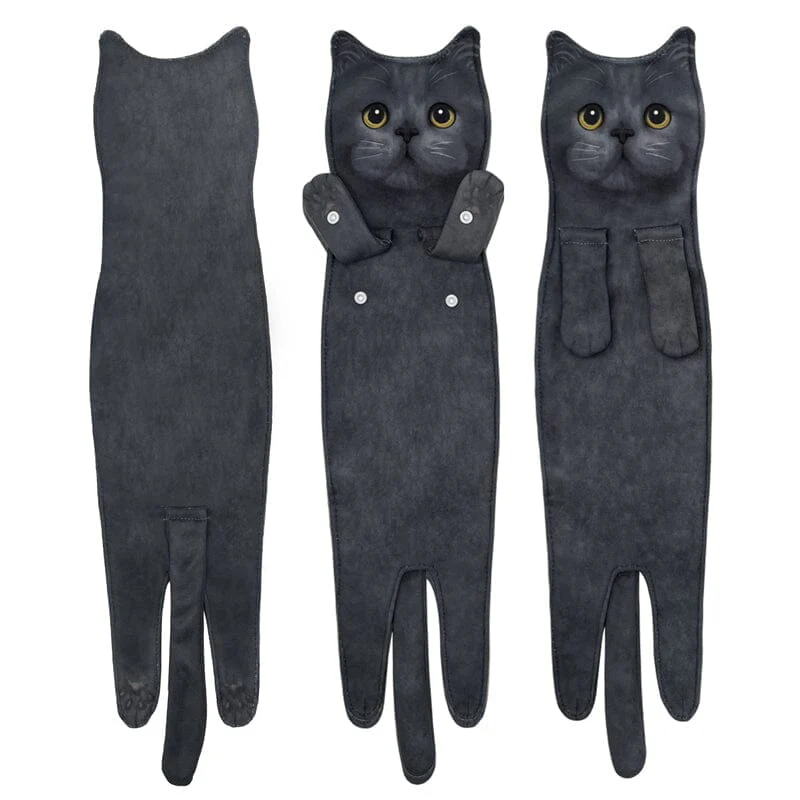 Cute Cat Hand Towel - Image 14