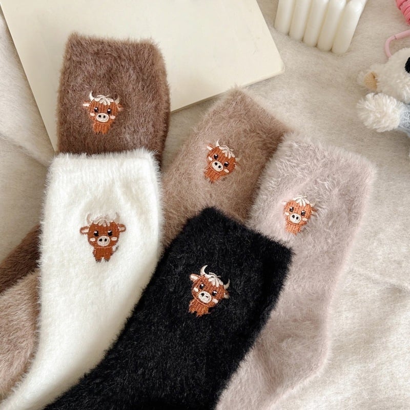 Cute Cow Slipper Socks - Image 2