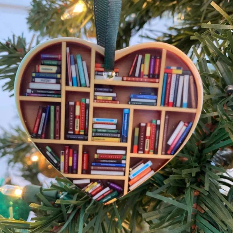 Cute Heart-shaped Bookshelf Decoration - Image 2