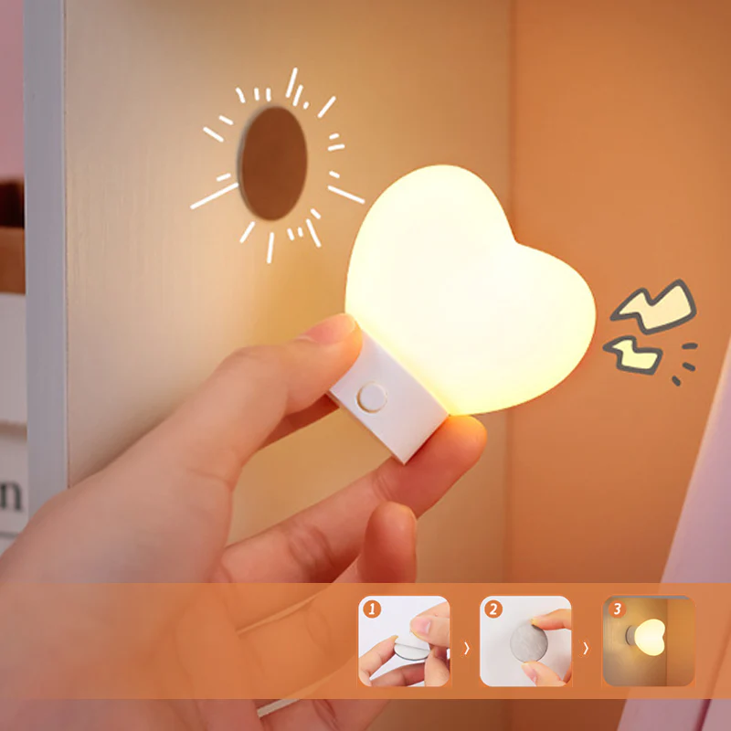 Cute Heart Shaped Night Light - Image 3