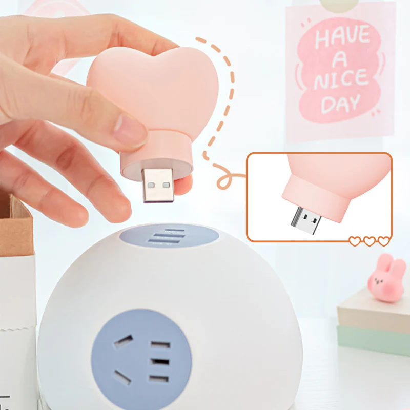 Cute Heart Shaped Night Light - Image 7