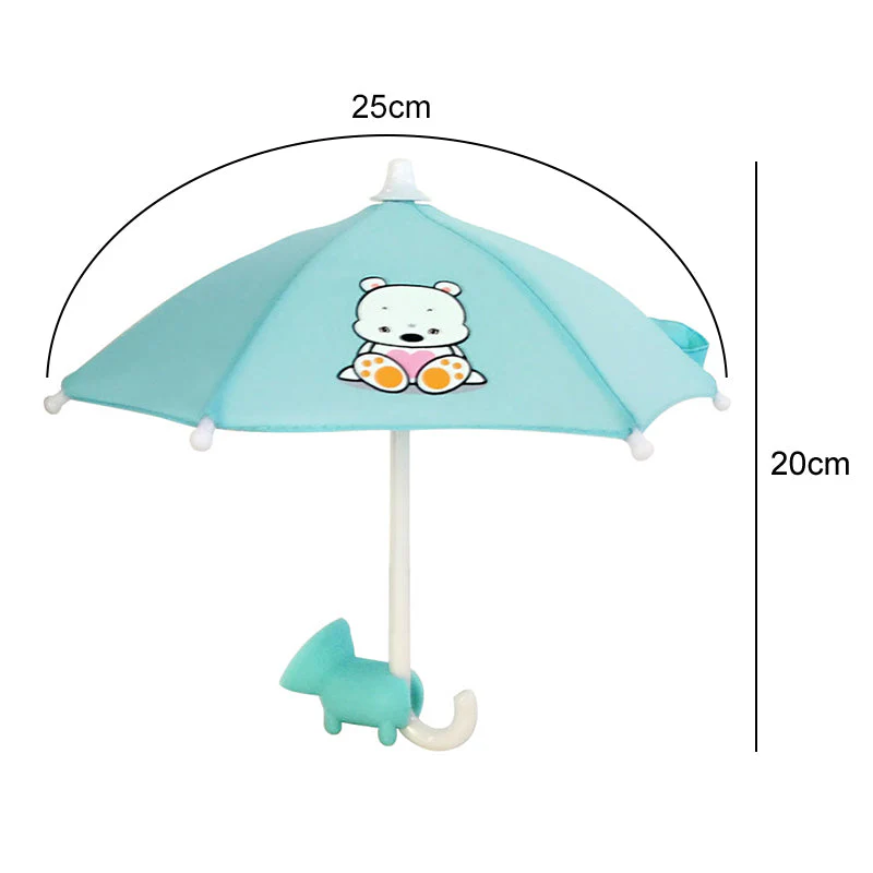 Cute Mobile Phone Holder With Sun Umbrella - Image 14