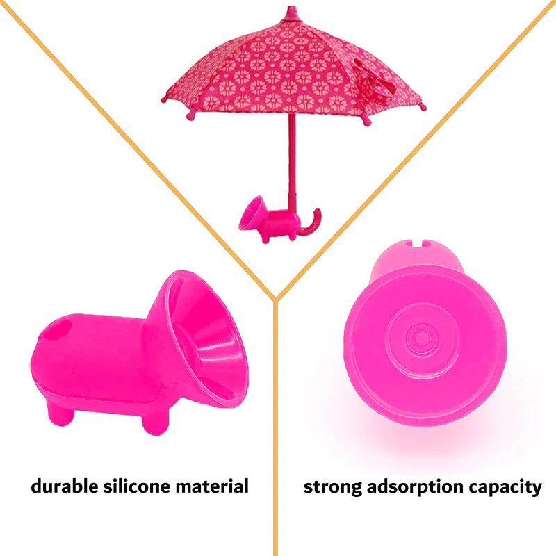 Cute Mobile Phone Holder With Sun Umbrella - Image 6