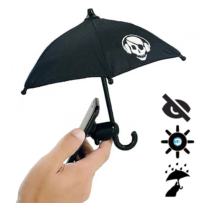 Cute Mobile Phone Holder With Sun Umbrella - Image 8