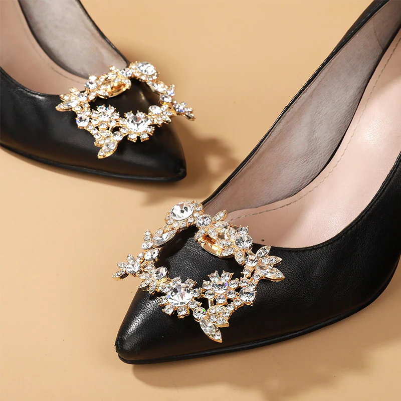 Detachable Rhinestone High Heel Shoes Buckle - Image 4