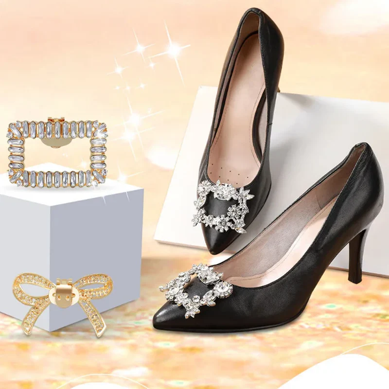 Detachable Rhinestone High Heel Shoes Buckle - Image 9