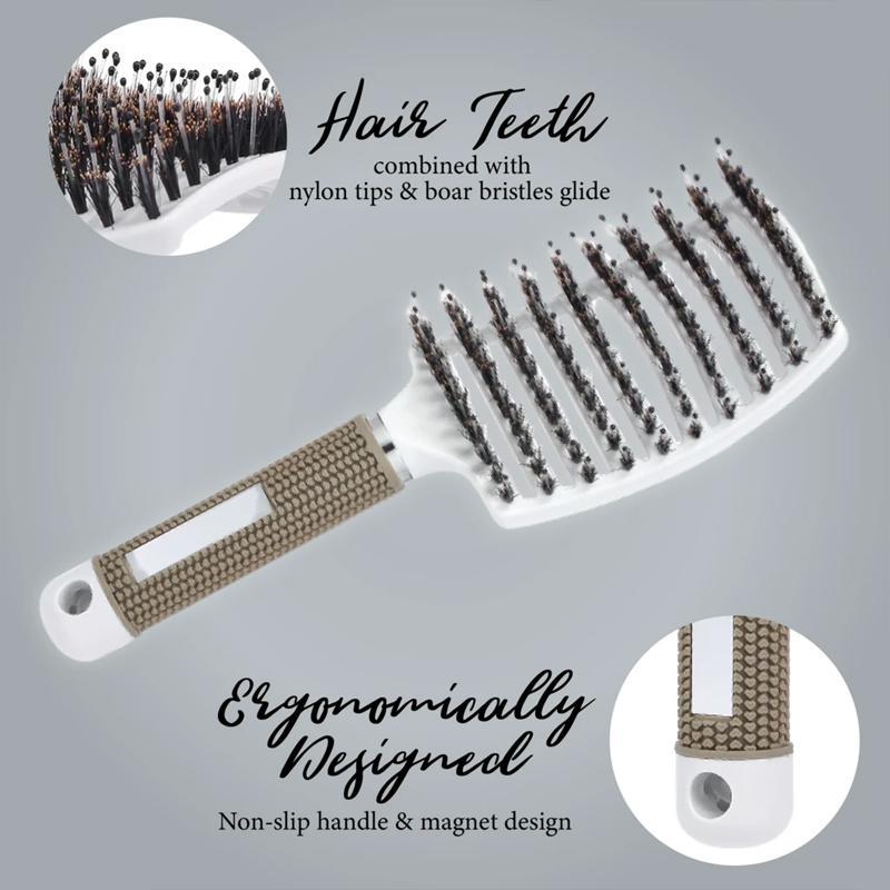 Detangling Nylon Bristle Brush - Image 5