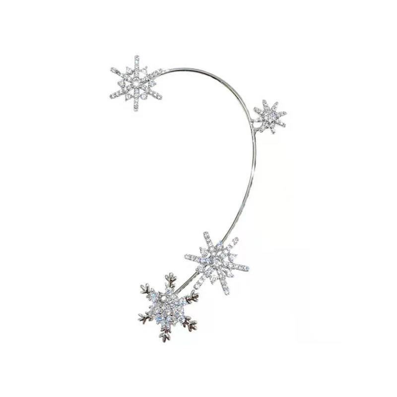 Diamond And Zirconia Earrings Without Holes - Image 12