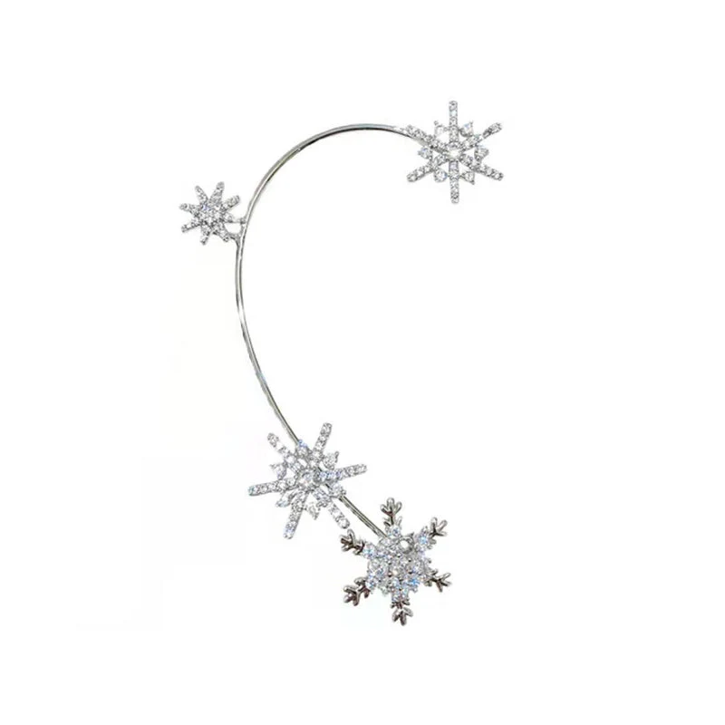 Diamond And Zirconia Earrings Without Holes - Image 14