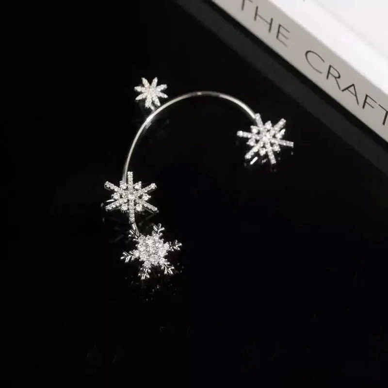 Diamond And Zirconia Earrings Without Holes - Image 5