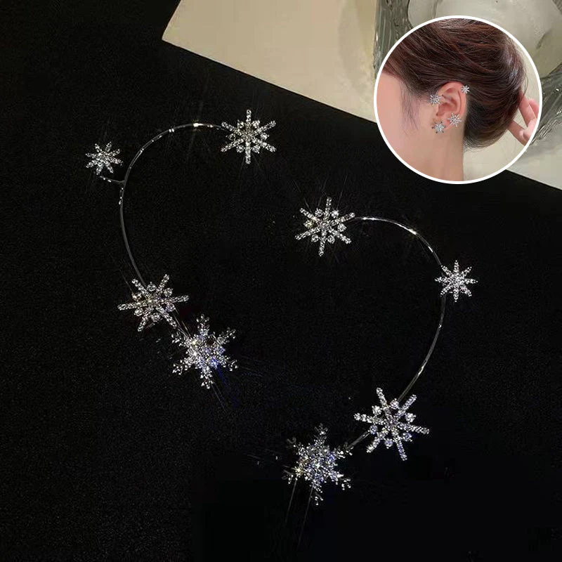 Diamond And Zirconia Earrings Without Holes - Image 9
