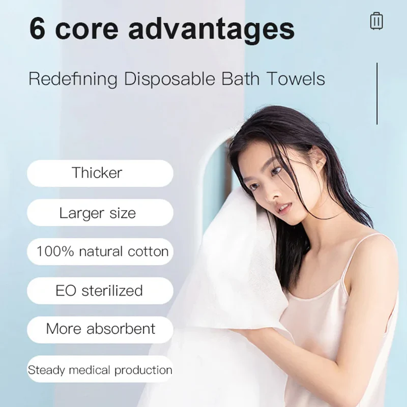 Disposable Compressed Cotton Bath Towel - Image 4