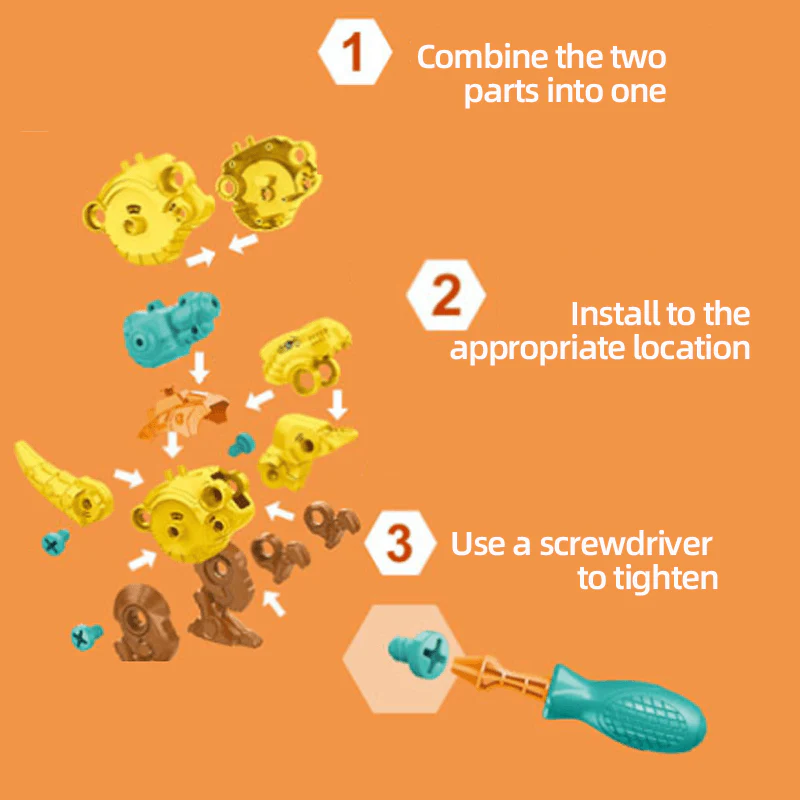 DIY Dinosaur Toy Construction Set - Image 2