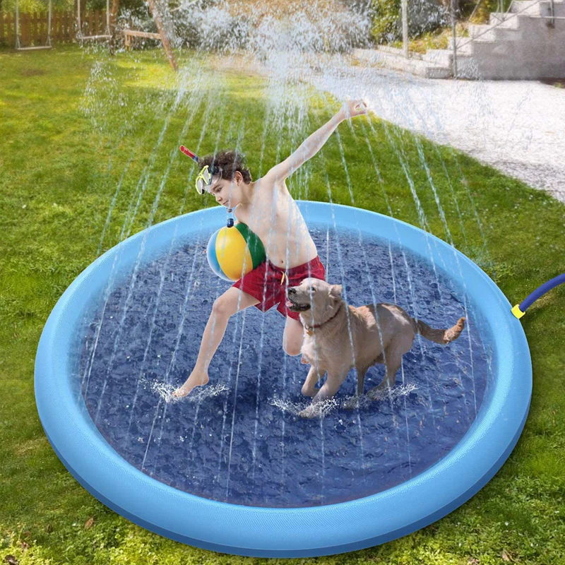 Dog Sprinkler Pool 59''x59'' - Image 7