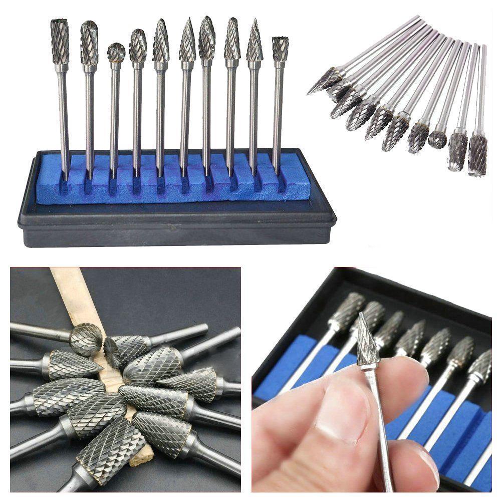 DOMOM 10-In-1 Tungsten Steel Grinding Head Set ( 10PCs ) - Image 5