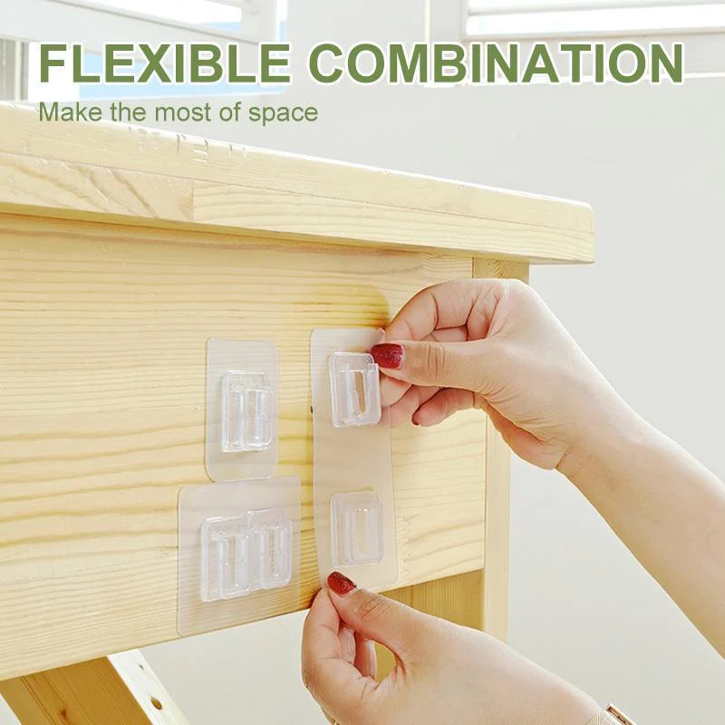 Double-sided Adhesive Wall Hooks (5/10/20 Sets) - Image 6