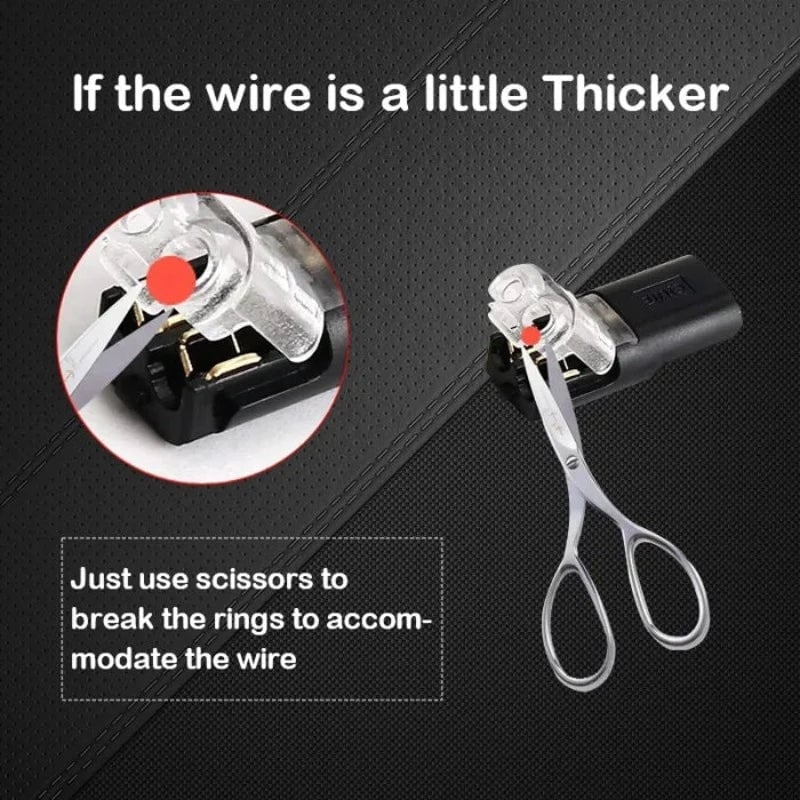 Double-wire Push-in Connector with Locking Buckle - Image 3
