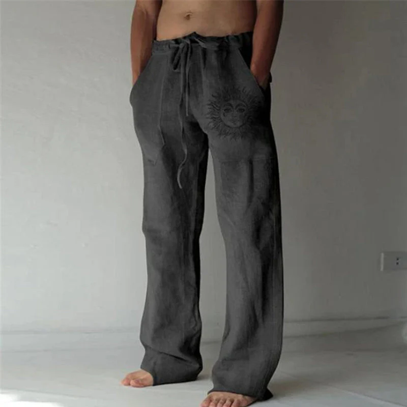 Drawstring Elasticized Casual Trousers - Image 3