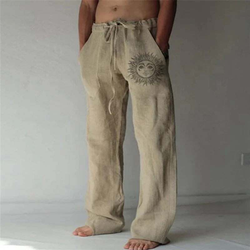 Drawstring Elasticized Casual Trousers - Image 4