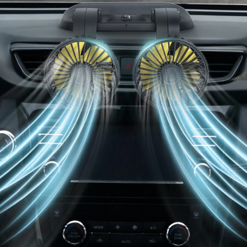 Dual Head Car Auto Cooling Air Circulator Fan - Image 5