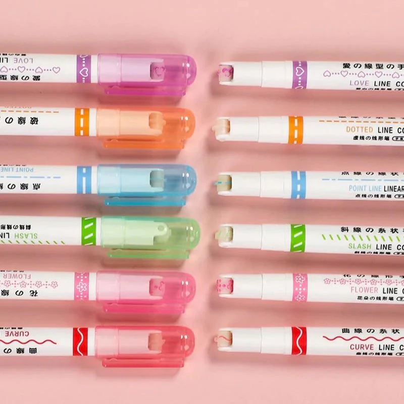🎨Christmas sale 50% OFF🖌️🖍️ Dual Tip Pens with 6 Different Curve Shapes Fine Tips - Image 10