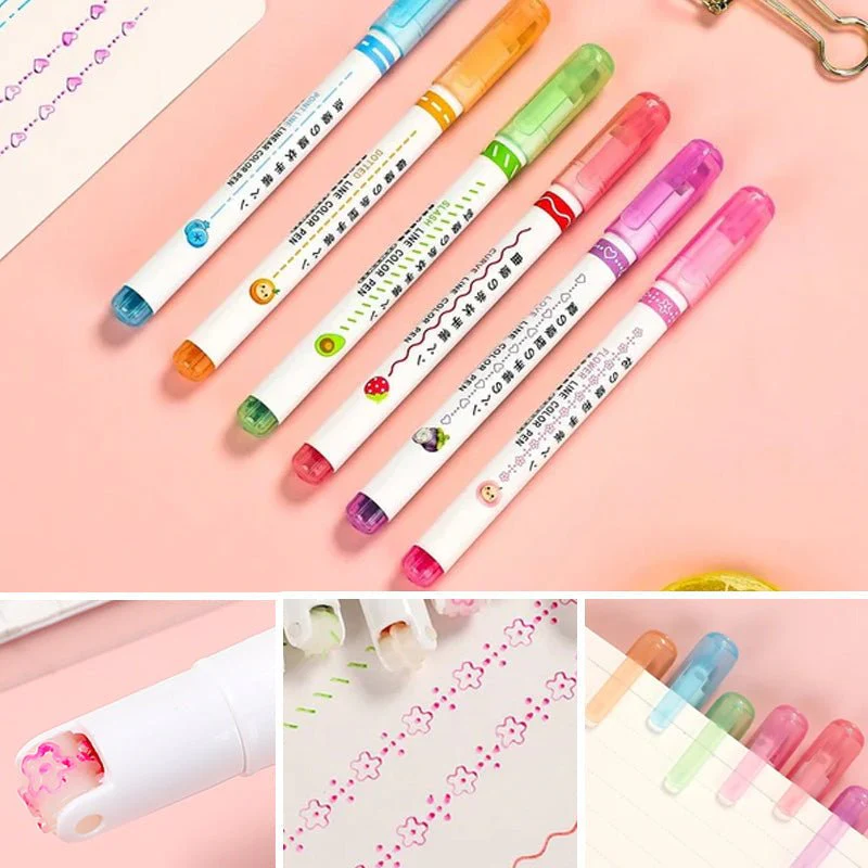 🎨Christmas sale 50% OFF🖌️🖍️ Dual Tip Pens with 6 Different Curve Shapes Fine Tips - Image 11