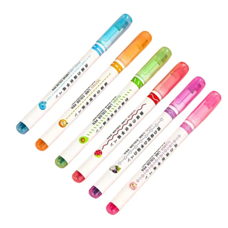 🎨Christmas sale 50% OFF🖌️🖍️ Dual Tip Pens with 6 Different Curve Shapes Fine Tips - Image 12