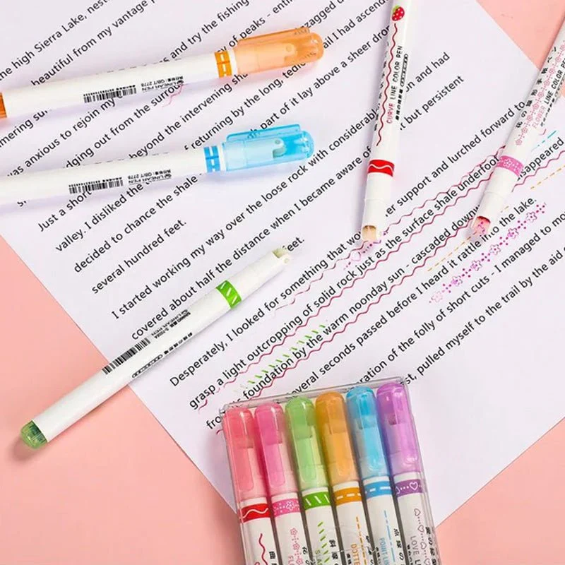 🎨Christmas sale 50% OFF🖌️🖍️ Dual Tip Pens with 6 Different Curve Shapes Fine Tips - Image 3