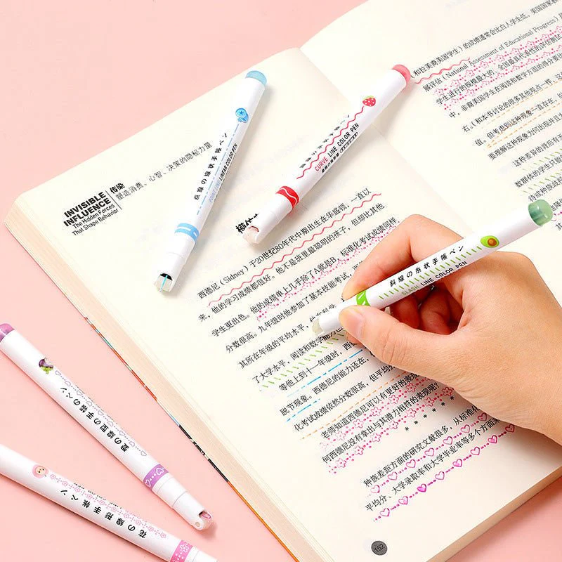 🎨Christmas sale 50% OFF🖌️🖍️ Dual Tip Pens with 6 Different Curve Shapes Fine Tips - Image 8