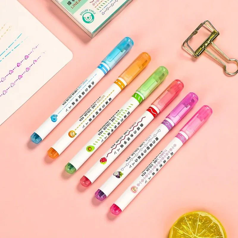 🎨Christmas sale 50% OFF🖌️🖍️ Dual Tip Pens with 6 Different Curve Shapes Fine Tips - Image 9