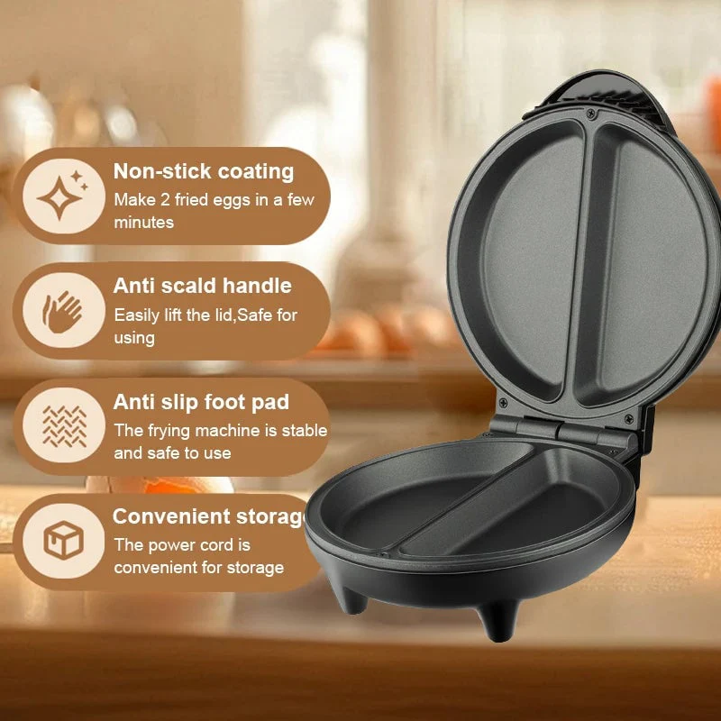 Dual-Zone Electric Omelette Maker - Image 11