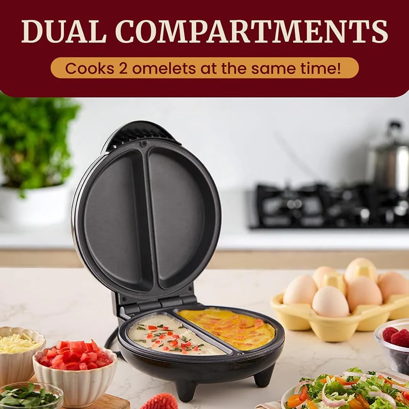 Dual-Zone Electric Omelette Maker - Image 4