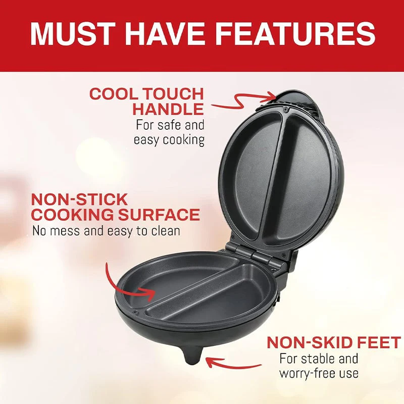 Dual-Zone Electric Omelette Maker - Image 6